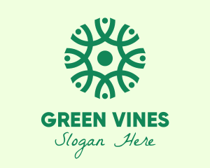 Green Organic Pattern logo design