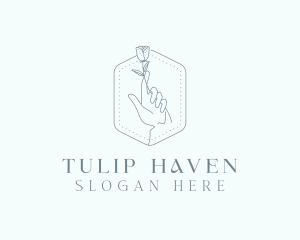 Tulip Floral Decorator logo design