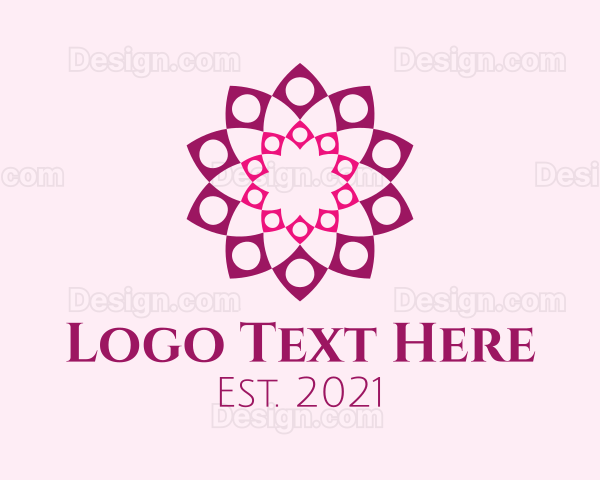 Decorative Flower Pattern Logo