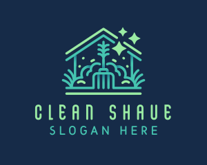 Broom House Cleaning  logo design