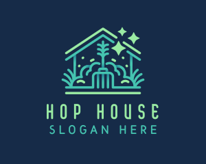 Broom House Cleaning  logo design