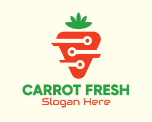 Modern Digital Carrot logo