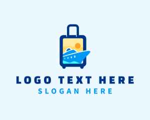 Luggage Ship Travel logo
