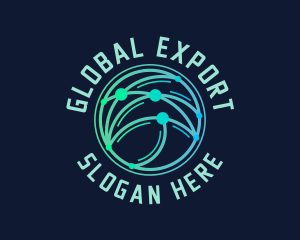 Global Logistics Transportation logo design