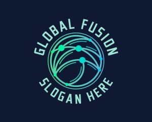 Global Logistics Transportation logo design