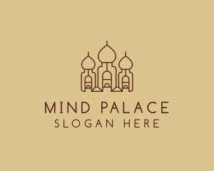 Brown Arabic Palace  logo design