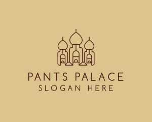 Brown Arabic Palace  logo design