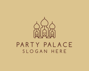 Brown Arabic Palace  logo design