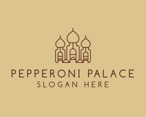 Brown Arabic Palace  logo design