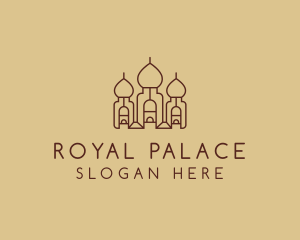 Brown Arabic Palace  logo design