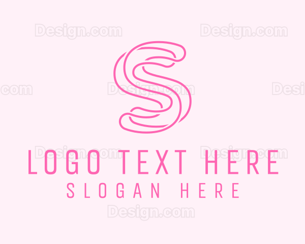 Pink Spa Letter S Logo