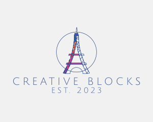 Creative Eiffel Tower logo design