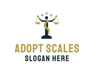 Human Justice Scale logo design