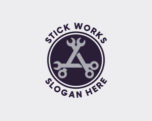 Repair Mechanic Wrench logo design