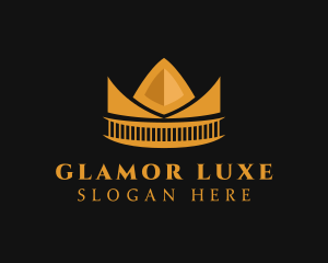 Golden Orange Crown logo design