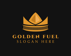 Golden Orange Crown logo design