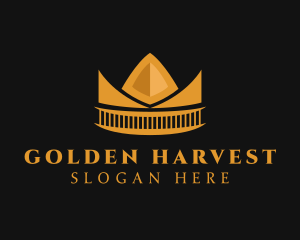 Golden Orange Crown logo design