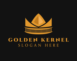 Golden Orange Crown logo design