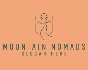 Mountain Valley Adventure  logo design