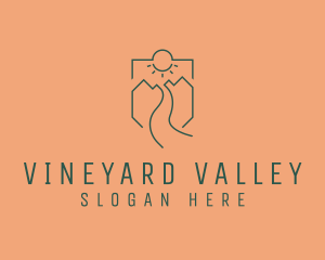 Mountain Valley Adventure  logo design