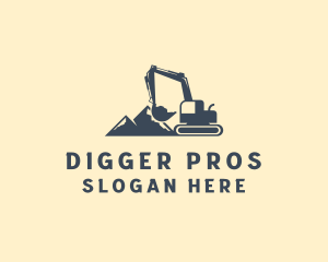 Industrial Machine Excavation logo design