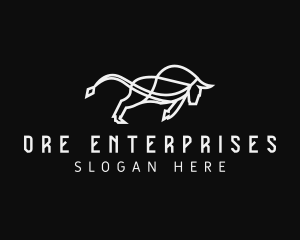 Business Enterprise Bull logo design