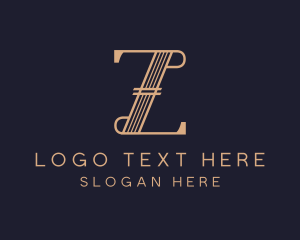 Gold Luxury Trading Letter Z logo