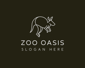 Kangaroo Animal Zoo logo design