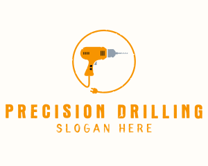 Power Drill Renovation Tool logo design