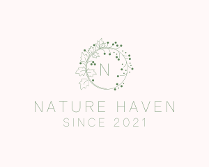 Nature Vineyard Leaf logo design