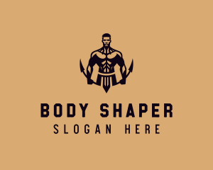 Masculine Body Fitness logo design