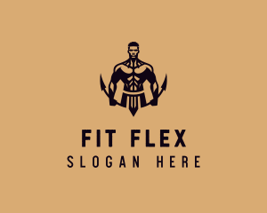 Masculine Body Fitness logo design