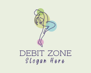 Dance Yoga Monoline logo design