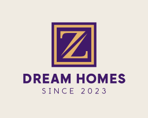 Premium Frame Letter Z Company logo
