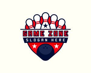 Bowling Pin Ball logo design