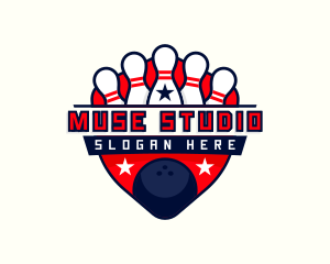 Bowling Pin Ball logo design