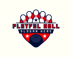 Bowling Pin Ball logo design