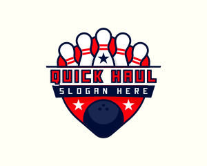 Bowling Pin Ball logo design