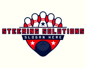 Bowling Pin Ball logo design