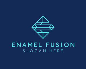 Diamond Letter E  logo design