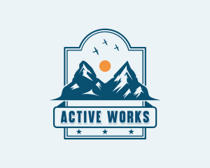 Mountain Summit Peak logo design