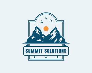 Mountain Summit Peak logo design