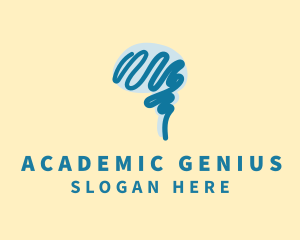 Educational Blue Mind logo design