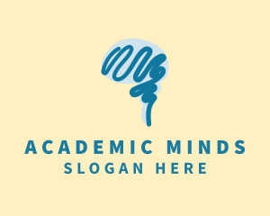 Educational Blue Mind logo design