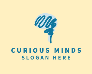 Educational Blue Mind logo design