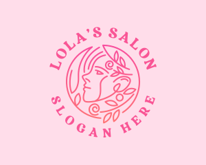 Lady Salon Beauty logo design