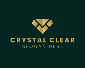 Gold Luxury Diamond logo design