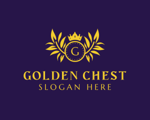 Golden Luxury Crown  logo design