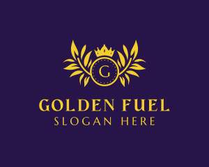 Golden Luxury Crown  logo design