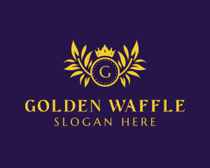 Golden Luxury Crown  logo design